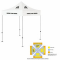 5' x 5' White Rigid Pop-Up Tent Kit, Full-Color, Dynamic Adhesion (4 Locations)